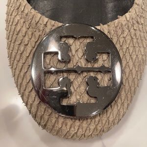 Tory Burch Textured Ballet Flats